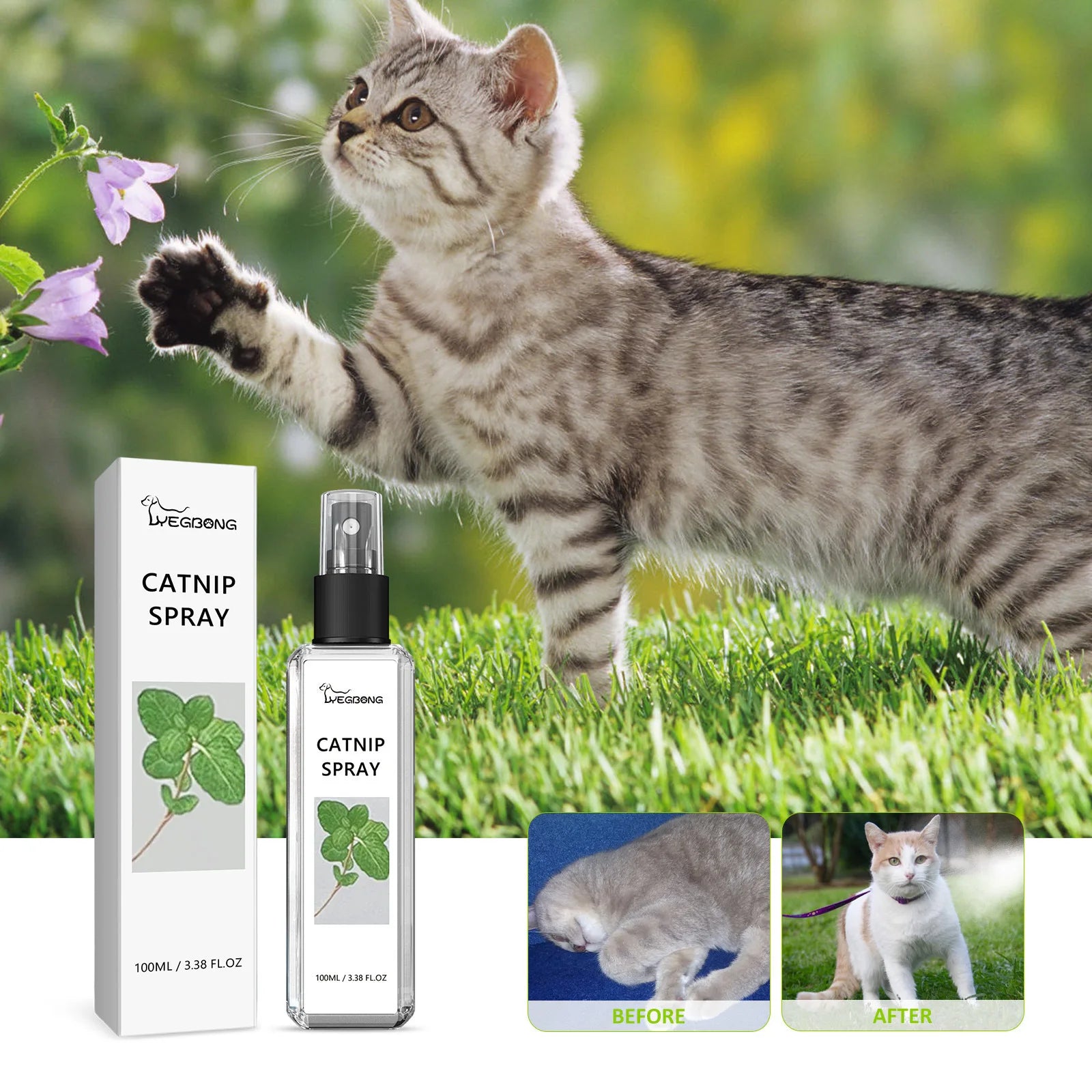 100ml Cat Catnip  Pet Calm Spray