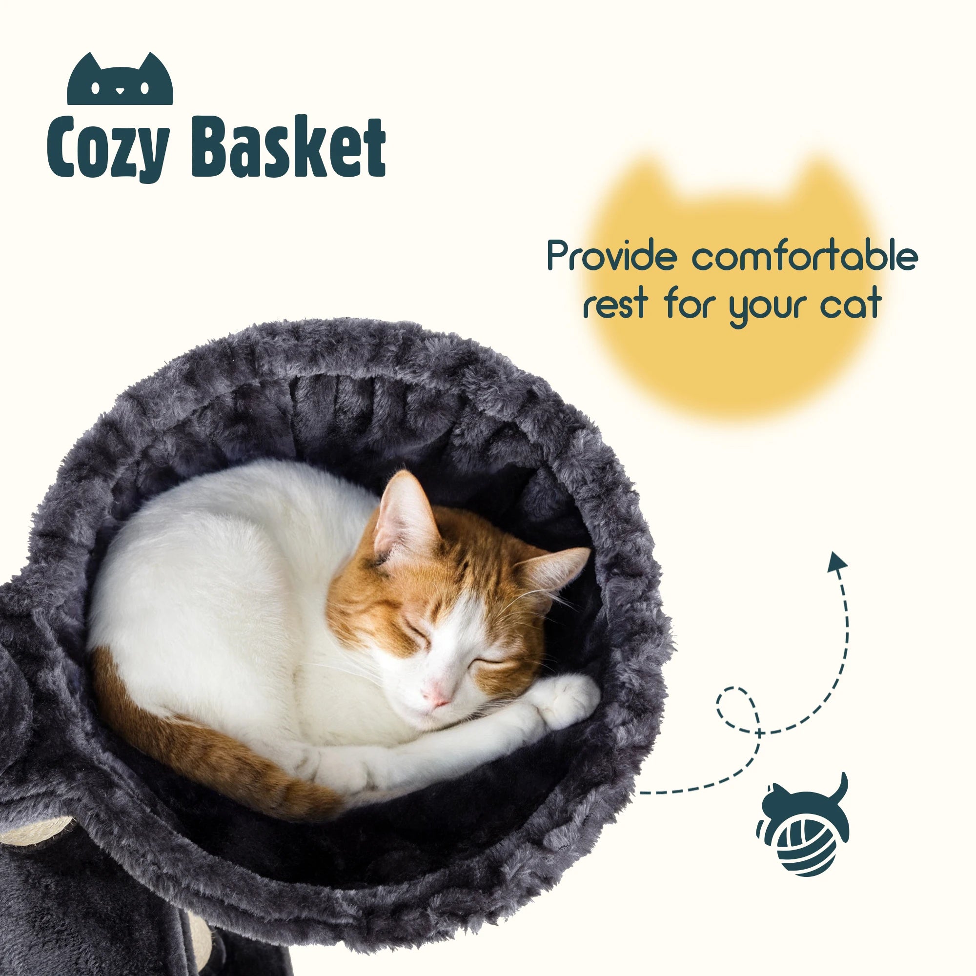 65in Multi-Level Large Cat Tree Tower