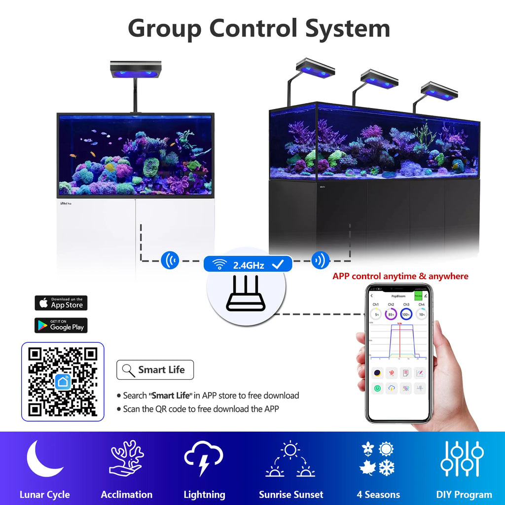 , Full Spectrum Saltwater Aquarium Led Lamp
