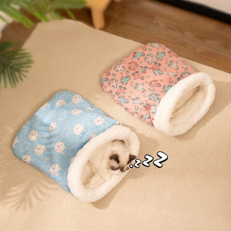 Cat Sleeping Bag Soft winter Fluffy Feel