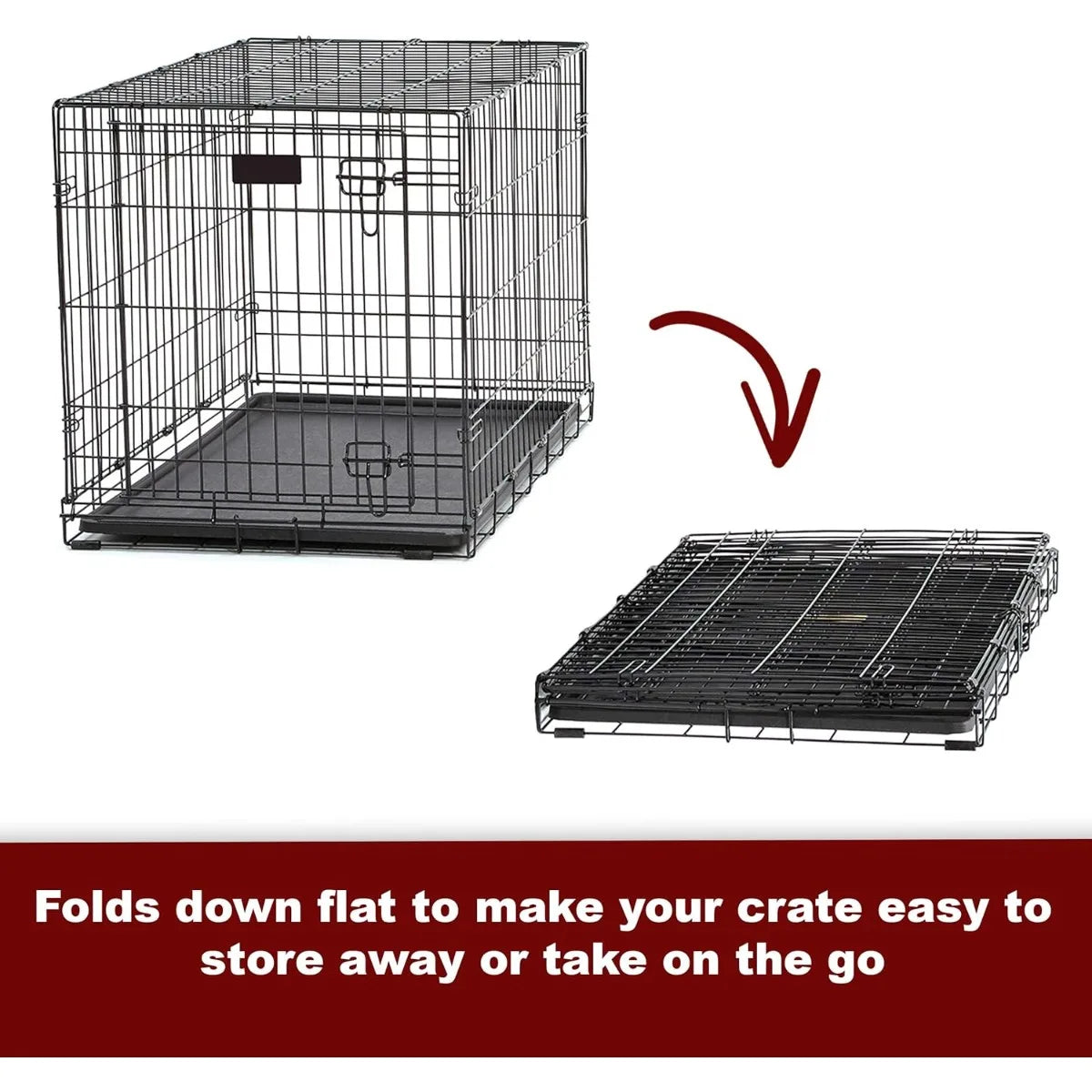 42-Inch Heavy-Duty Dog Crate Large Breeds