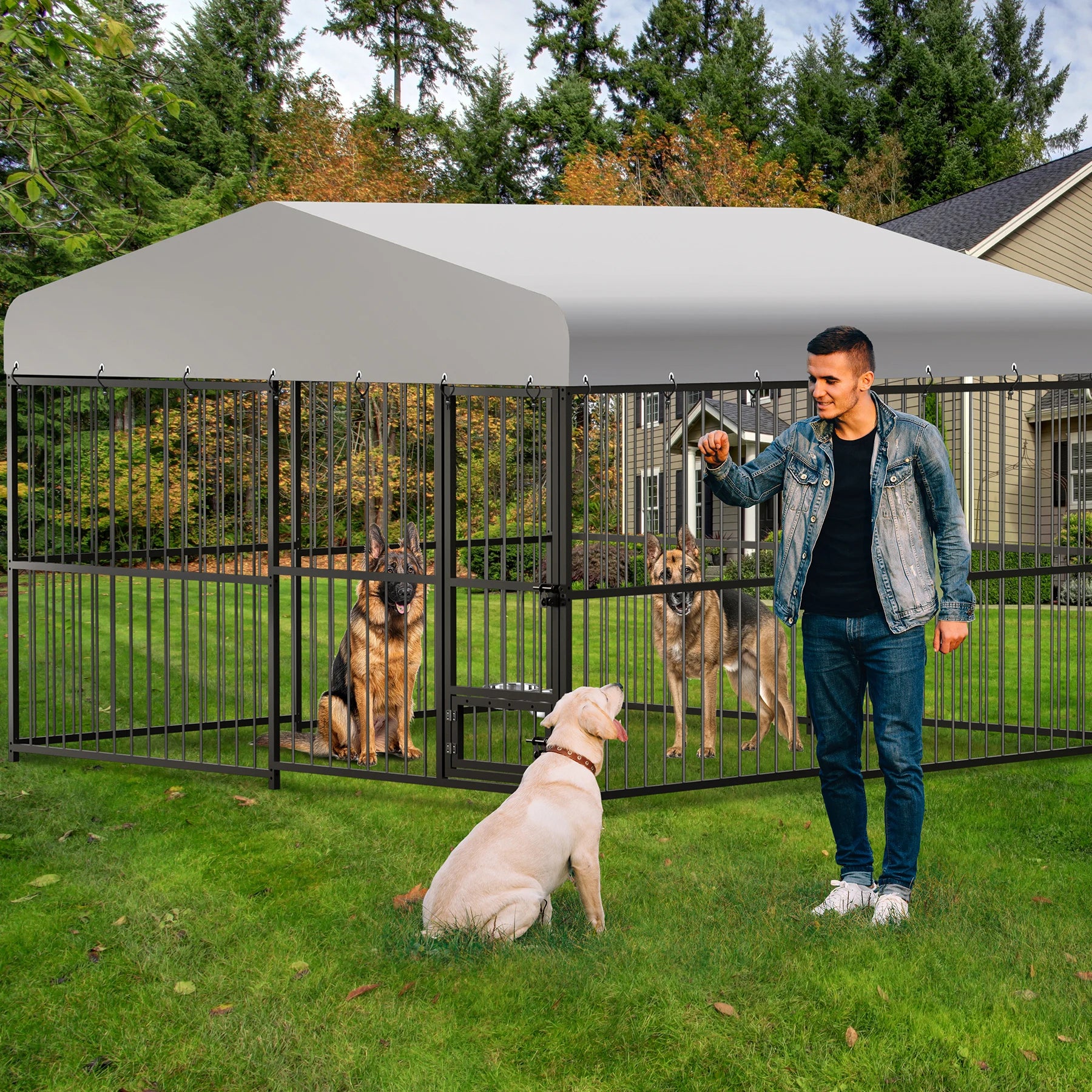 10X10X6FT  Outdoor Dog Kennel Water  Proof Cover
