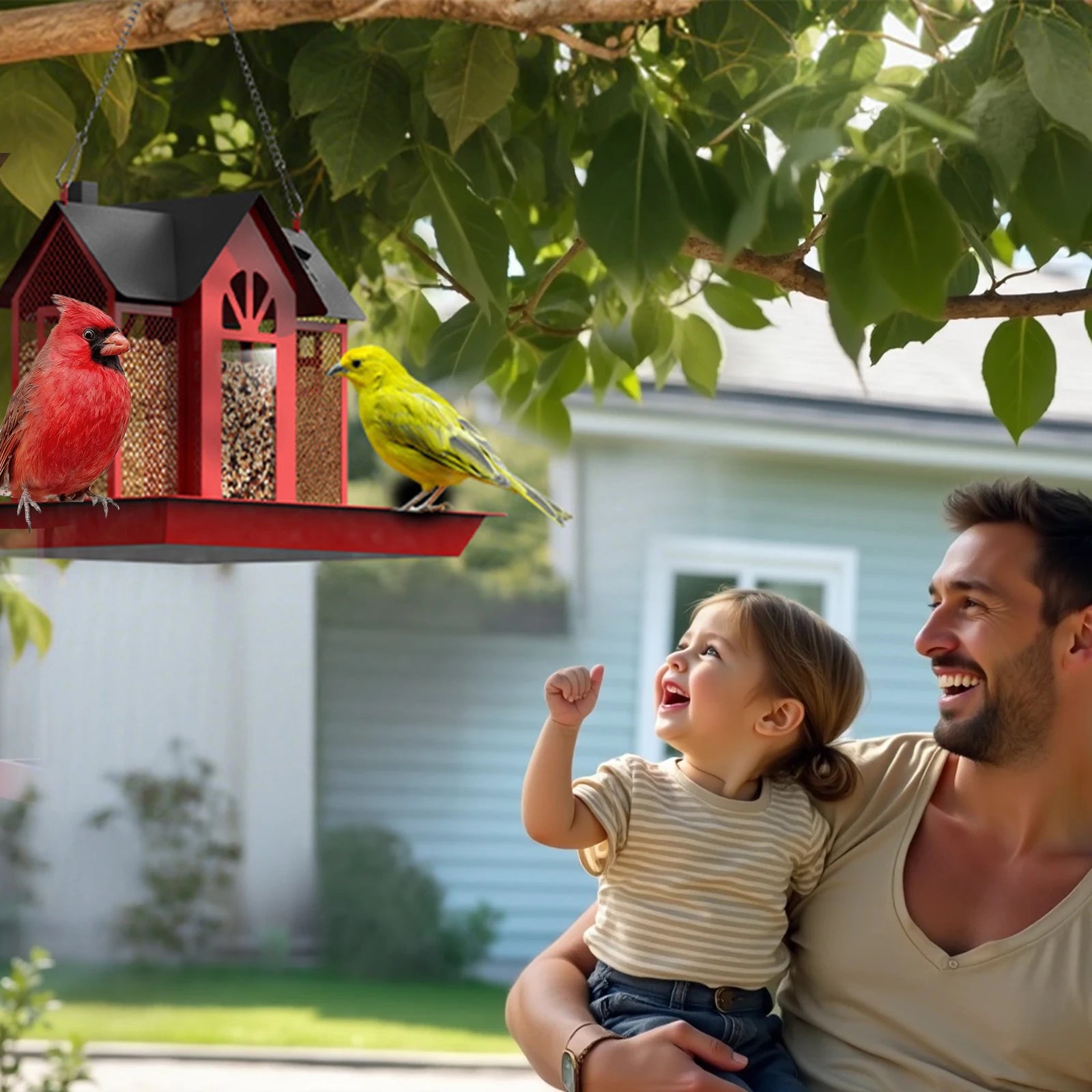 Durable, easy to hang  Perfect gift for bird lovers.