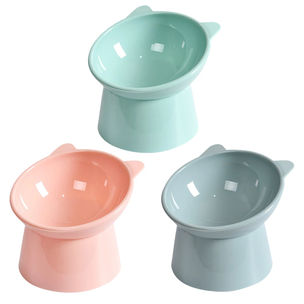 Tilted Cat Food Bowl  Tall Dog Bowl Non
