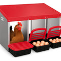 3 Compartment  Roll Out Nesting Box for Chicken Coop