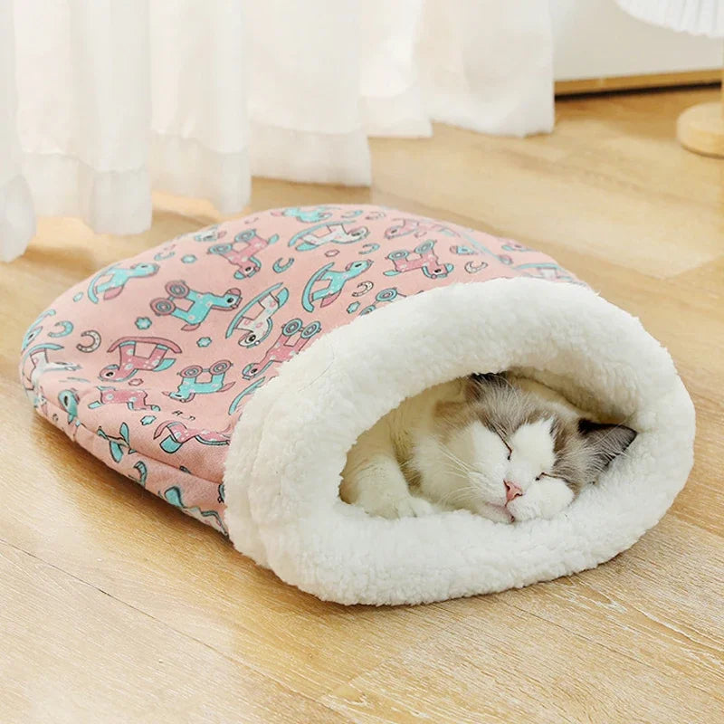 Cat Sleeping Bag Soft winter Fluffy Feel