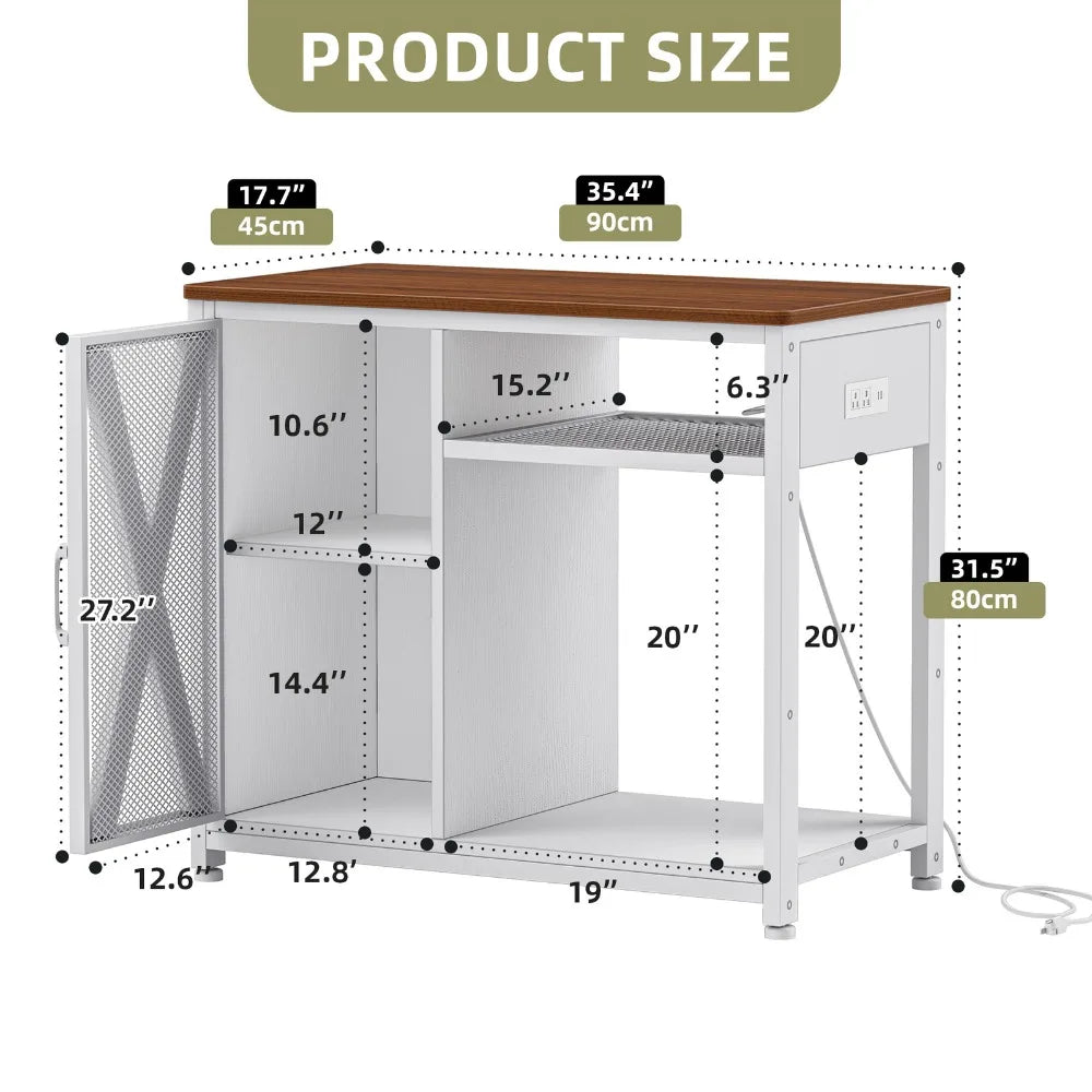 50 Gallon Fish Tank Stand  w/ Shelves & Electrical Outlets