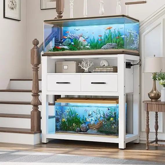 20-29 Gallon Aquarium Stand  Power Outlet 550LBS Capacity