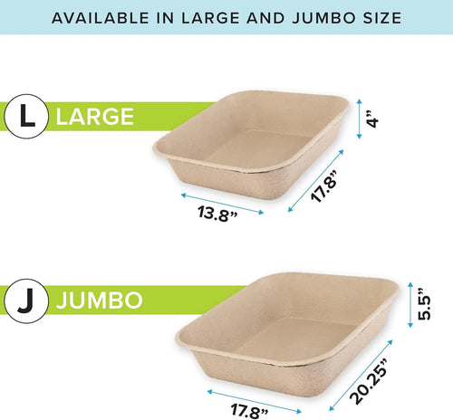 (6-Pack) Disposable Cat Litter Box