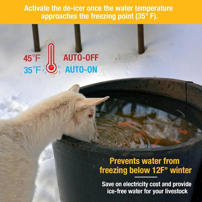 Thermostatic Control Water Trough Tank Heater