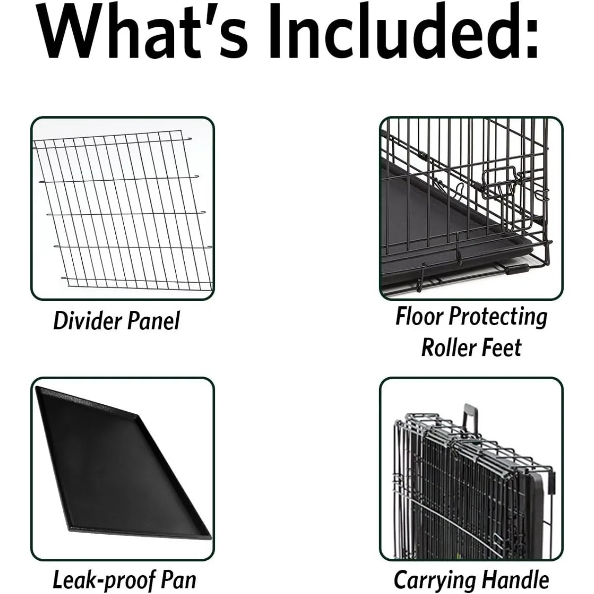 42-Inch Heavy-Duty Dog Crate Large Breeds