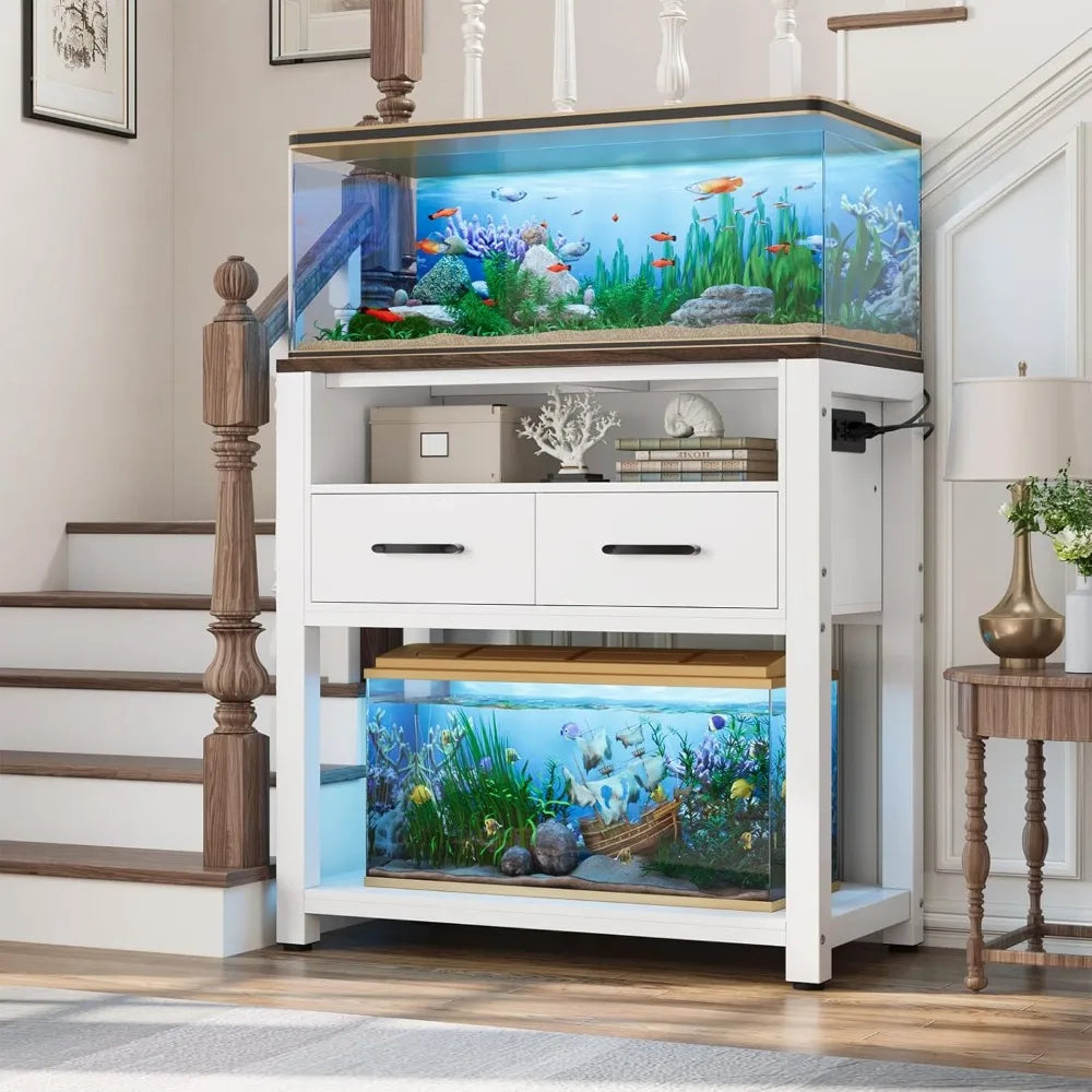 20-29 Gallon Aquarium Stand  Power Outlet 550LBS Capacity