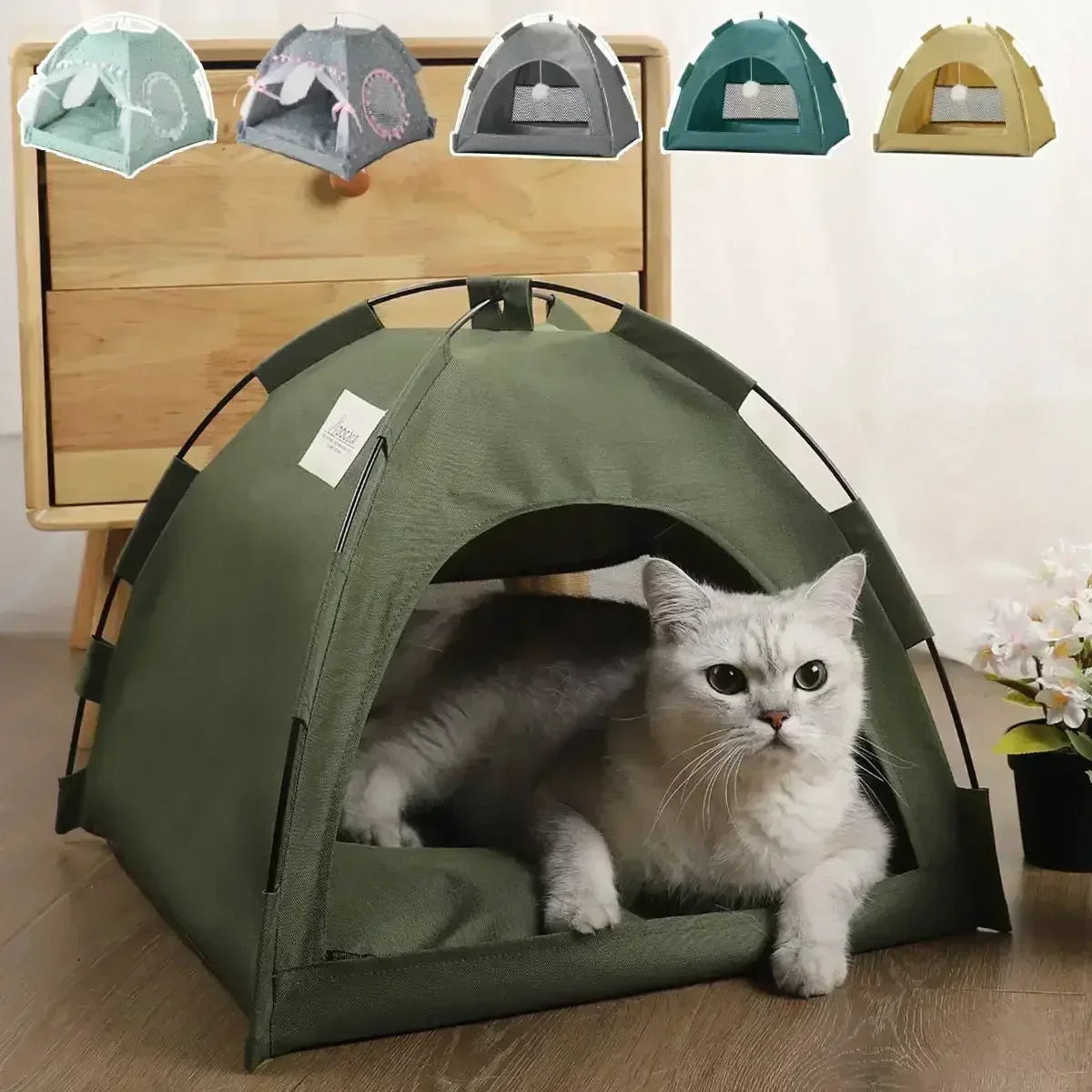 Cat House Dog Cave Hut Cat Sleeping Bed