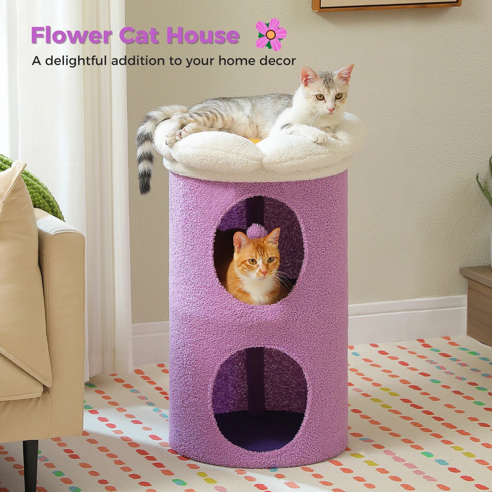 2-Storey Cat Beds for Indoor Cats