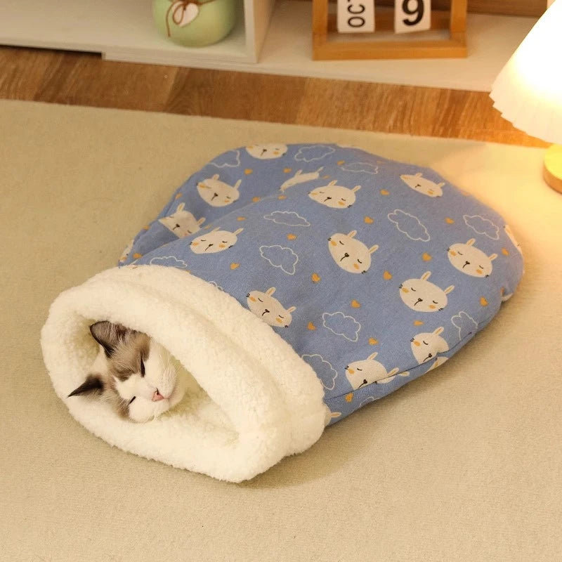 Cat Sleeping Bag Soft winter Fluffy Feel