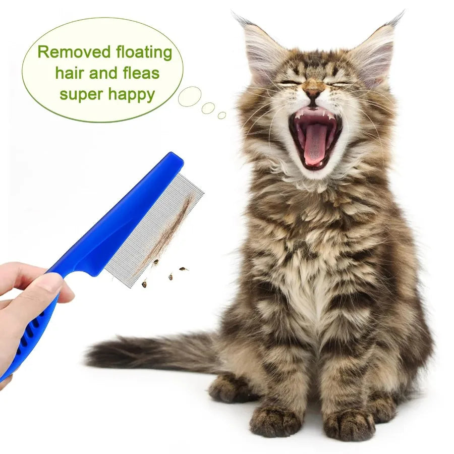 5 Pack Stainless Steel Flea and Lice Combs