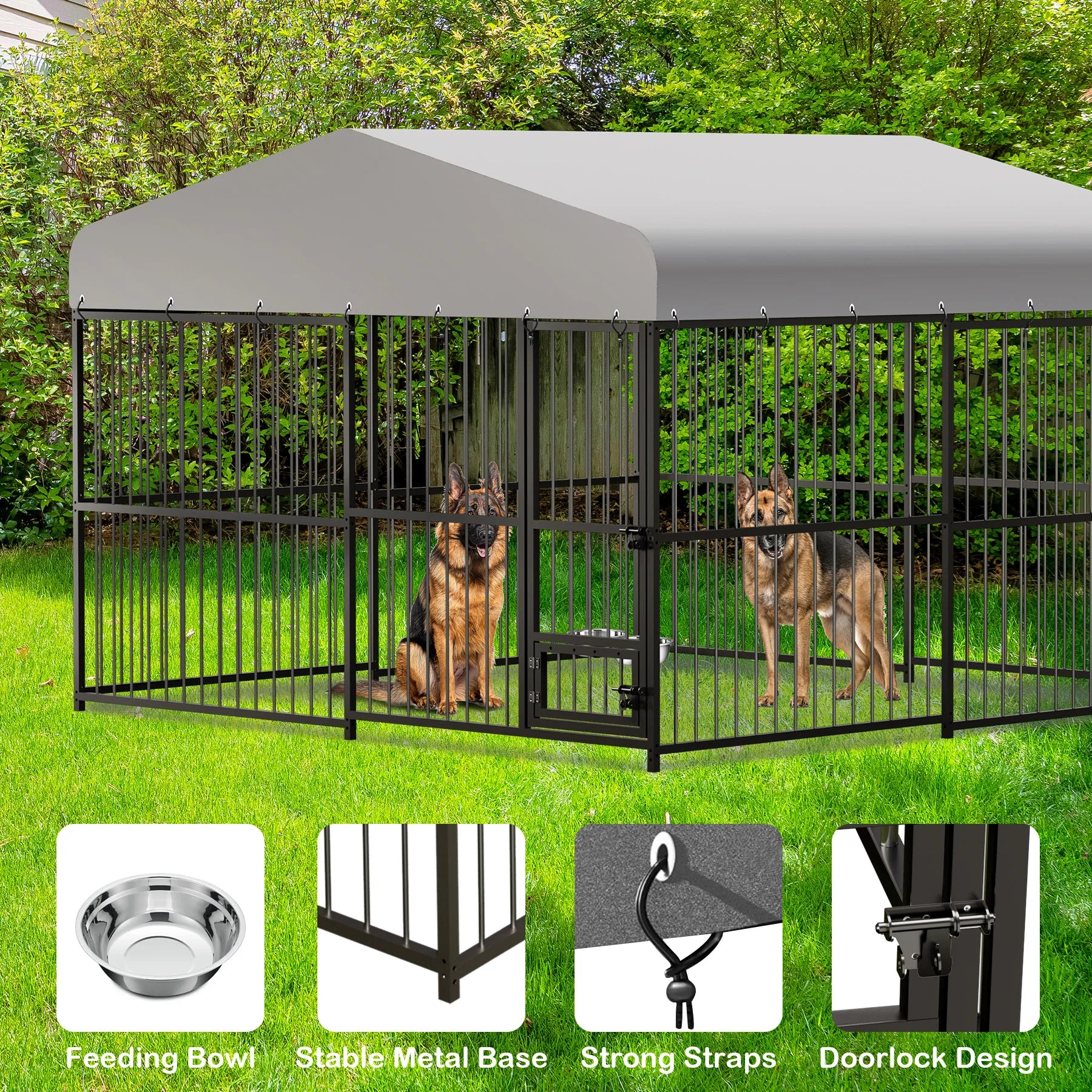 10X10X6FT  Outdoor Dog Kennel Water  Proof Cover