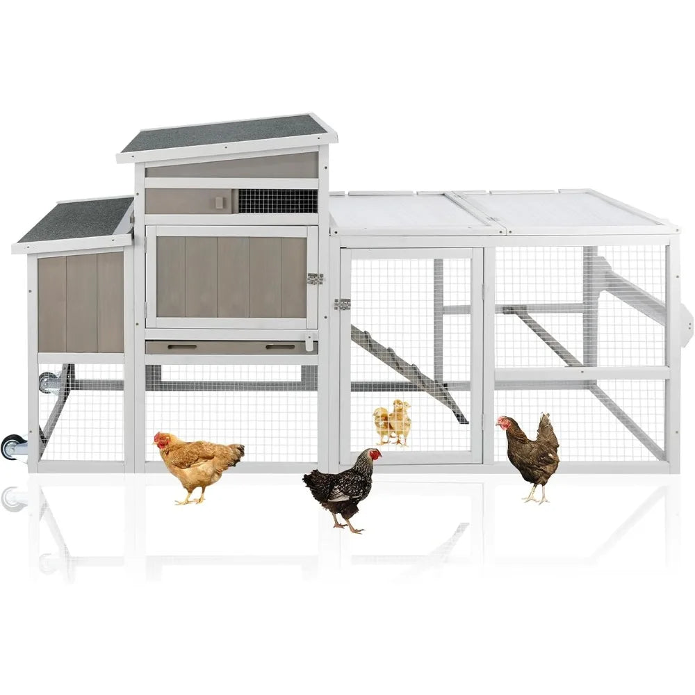 Coop with Run, with Wheels Predator-Resistant,