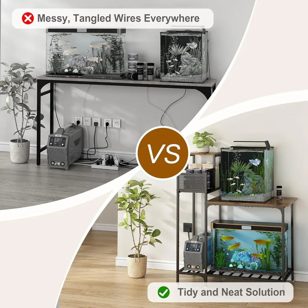 10-20 Gallon Aquarium Stands  33.1 L * 15 W Tabletop, 330LBS